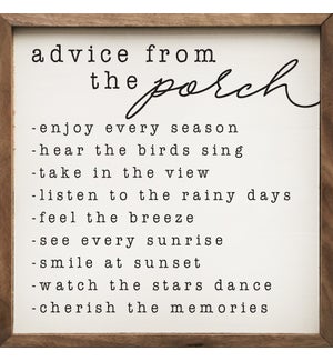 Advice From The Porch White